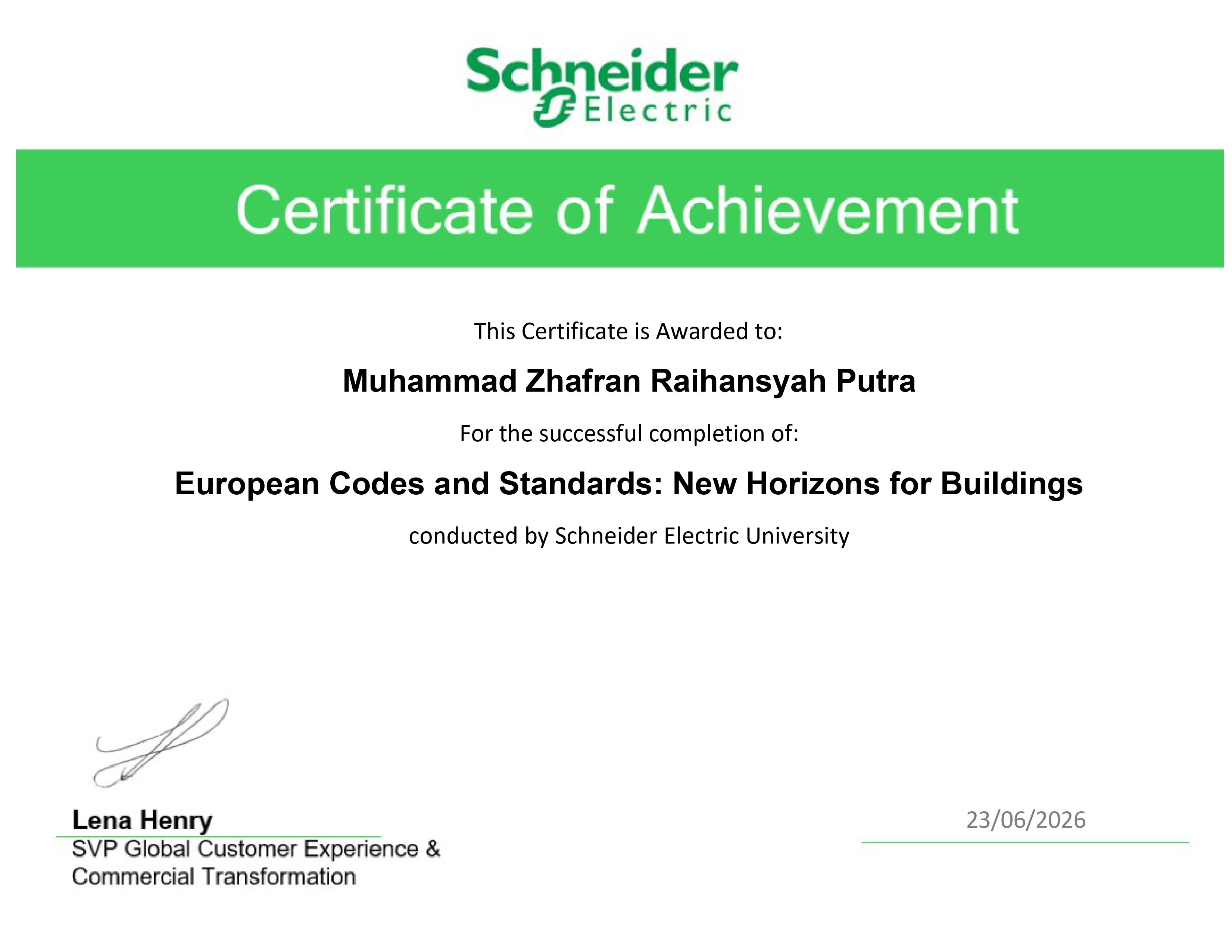European Codes and Standards: New Horizons for Buildings